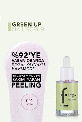 Nemlendirici Ve Pürüzsüzleştirici Vegan Tırnak Scrubı - Green Up Nail Scrub - 001 - 4251903322348 - 5
