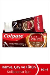Optic White Kahve, Çay Ve Tütün Kullanıcıları Için Beyazlatıcı Diş Macunu 50 ml - 1