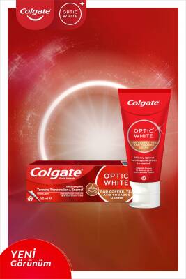 Optic White Kahve,çay Kullanıcıları Diş Macunu 50ml, Orta Diş Fırçası,ağız Bakım Suyu 250ml - 2