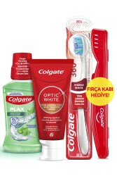 Optic White Kahve,çay Kullanıcıları Diş Macunu 50ml, Orta Diş Fırçası,ağız Bakım Suyu 250ml - 7