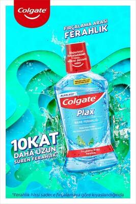 Plax Nane Ferahlığı Alkolsüz Ağız Bakım Suyu 500 ml Plax Taze Nane 250 ml X 2 Adet - 2