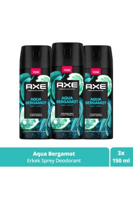 Premium Collection Erkek Sprey Deodorant Aqua Bergamot 72 Saat Ferahlık 150 ml X3 - 1