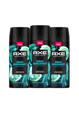 Premium Collection Erkek Sprey Deodorant Aqua Bergamot 72 Saat Ferahlık 150 ml X3 - 2