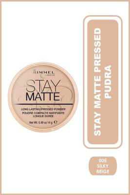 Pudra - Stay Matte Pressed Powder 005 Silky Beige 14 g 3607345064543 - 1