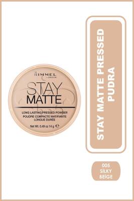 Pudra - Stay Matte Pressed Powder 005 Silky Beige 14 g 3607345064543 - 1