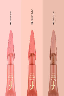 Puffy Nemlendirici Etkili&Parlak Bitişli Sünger Aplikatörlü Likit Allık-002Peachy Glow-8682536093880 - 115