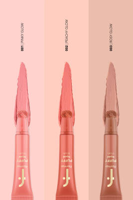 Puffy Nemlendirici Etkili&Parlak Bitişli Sünger Aplikatörlü Likit Allık-002Peachy Glow-8682536093880 - 76