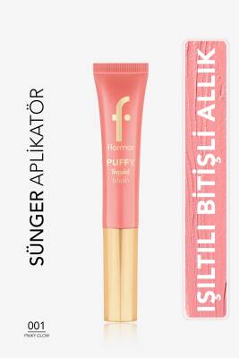 Puffy Nemlendirici Etkili&Parlak Bitişli Sünger Aplikatörlü Likit Allık-002Peachy Glow-8682536093880 - 72