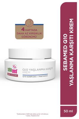 Q10 ve Hyaluronik Asit İçerikli Yaşlanma ve Kırışıklık Karşıtı Anti-Age Krem 50ml - 1