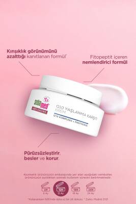 Q10 ve Hyaluronik Asit İçerikli Yaşlanma ve Kırışıklık Karşıtı Anti-Age Krem 50ml - 2