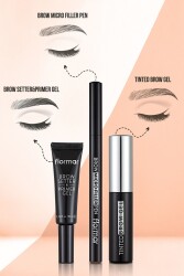 Sabitleyici Ve Renk Koruyucu Şeffaf Kaş Bazı - Brow Setter & Primer Gel - 000 - 8682536034814 - 6