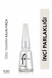 Sedefli Parlak Oje (Beyaz) - Pearly Nail Enamel - PL201 Luxury White - 8682536035422 - 1