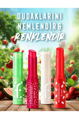 Shea Ve Kakao Yağı Içeren Renkli Dudak Nemlendiricisi (KARADUT) - Lip Balm - 002 - 8690604555376 - 48