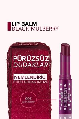Shea Ve Kakao Yağı Içeren Renkli Dudak Nemlendiricisi (KARADUT) - Lip Balm - 002 - 8690604555376 - 5