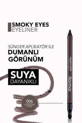 Smokey Göz Kalemi (BRONZ) - Smoky Eyes Waterproof Eyeliner - 006 Outstanding Bronze - 8690604547296 - 5