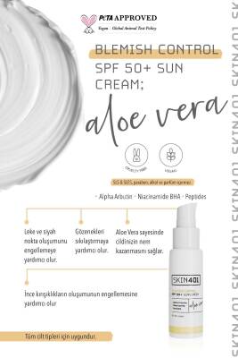 Spf 50 Leke Karşıtı Aloe Vera Nemlendiricili Güneş Kremi 50ml - 4