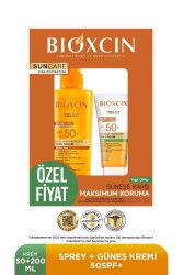 Sun Care Spf 50 Yüz Güneş Kremi 50 ml Karma Yağlı Cilt + Vücut Güneş Spreyi 200 Ml - 1
