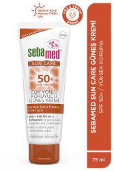 Sun Care UVA UVB Filtresi ve E Vitamini Üçlü Yüksek Koruma Çok Yönlü Güneş Kremi 50 SPF 75 ml - 1