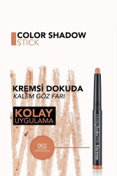 Suya Dayanıklı Kremsi Kalem Far -color Shadow Stick -001 Soft Cloud-8682536039413 - 5