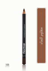 Suya Dayanıklı Mat Göz Kalemi (KAHVE) - Waterproof Eyeliner - 105 Warm Brown - 8690604109050 - 6