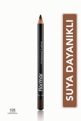 Suya Dayanıklı Mat Göz Kalemi (KAHVE) - Waterproof Eyeliner - 105 Warm Brown - 8690604109050 - 1