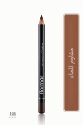 Suya Dayanıklı Mat Göz Kalemi (KAHVE) - Waterproof Eyeliner - 105 Warm Brown - 8690604109050 - 6