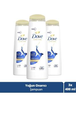 Ultra Care Saç Bakım Şampuanı Yoğun Onarıcı Yıpranmış Saçlar Için 400 ml X3 Adet - 1