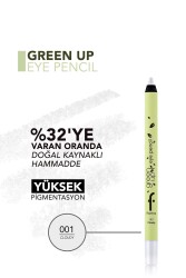 Uzun Süre Kalıcı Yoğun Pigmentli Green Up Parlak Vegan Göz Kalemi-002 Snowflake-8682536079679 - Flormar