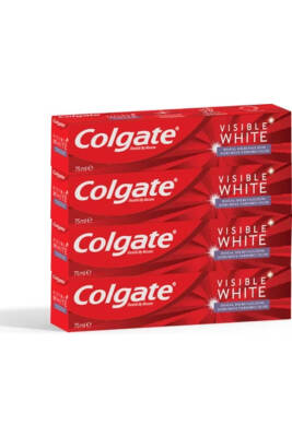 Visible White Maksimum Beyazlık Beyazlatıcı Diş Macunu 75 ml X4 Adet - Diş Fırça Kabı Hediye - 1
