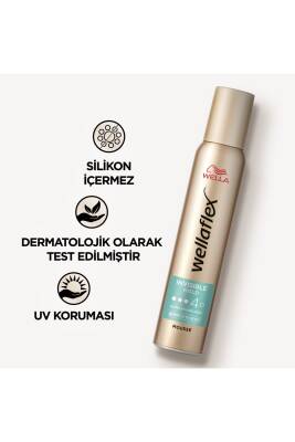 Wellaflex Invisible Hold Görünmez Tutuş Sağlayan Saç Köpüğü Extra Strong Hold 200 ml - 45 Hold - 6
