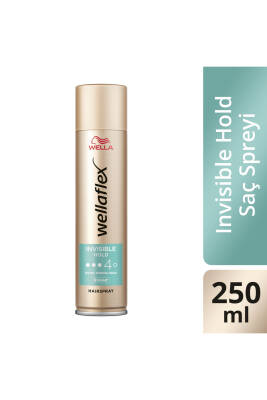 Wellaflex Invisible Hold Görünmez Tutuş Sağlayan Saç Spreyi Extra Strong Hold 250 ml - 45 Hold - 1
