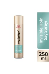 Wellaflex Invisible Hold Görünmez Tutuş Sağlayan Saç Spreyi Extra Strong Hold 250 ml - 45 Hold - 1