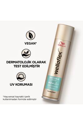 Wellaflex Invisible Hold Görünmez Tutuş Sağlayan Saç Spreyi Extra Strong Hold 250 ml - 45 Hold - 5