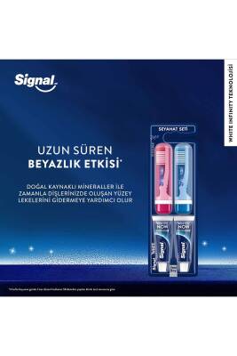 White Now Diş Macunu 14 ml + Diş Fırçası Seyahat Seti 2li - 4