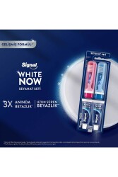 White Now Diş Macunu 14 ml + Diş Fırçası Seyahat Seti 2li - 3