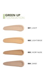 Yarı Mat Bitişli Su Bazlı Vegan Fondöten (soğuk Alt Ton) - Green Up Foundation - 004 - 4251903322232 - 7