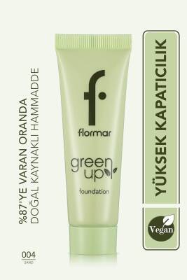Yarı Mat Bitişli Su Bazlı Vegan Fondöten (soğuk Alt Ton) - Green Up Foundation - 004 - 4251903322232 - 1
