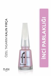Yarı Transparan & Parlak Bitişli Sedefli Oje No Pl454 - 1